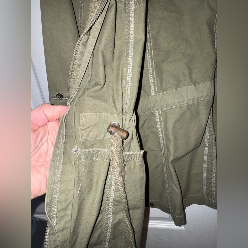 Ashley Utility Collection Cotton Anorak Jacket (Olive Green) - Picture 8 of 11